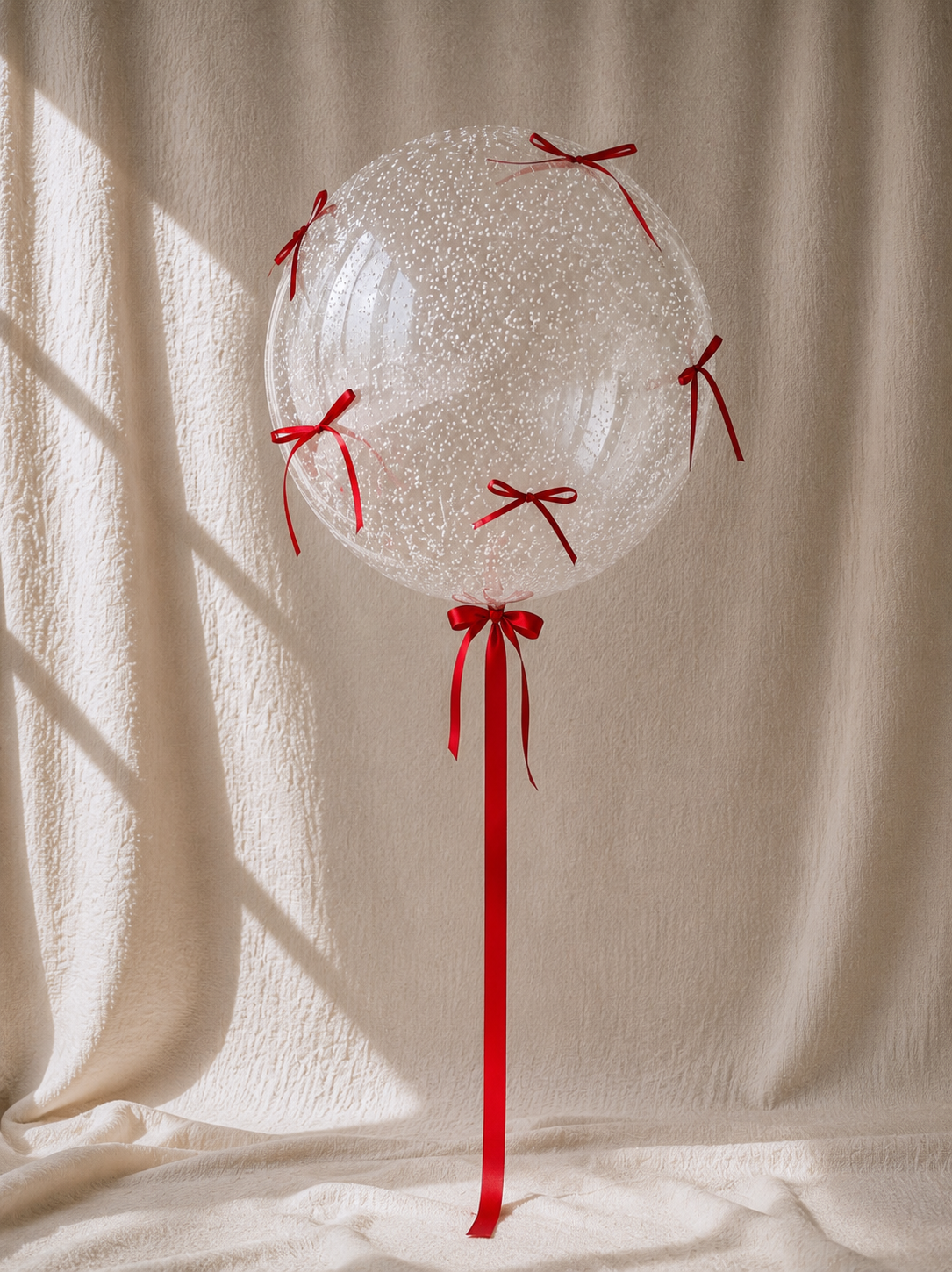 Pearl Bobo with red mini bows